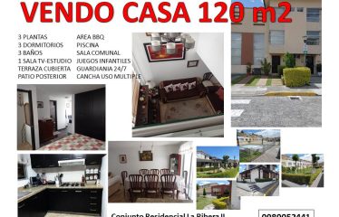 VENDO CASA DE TRES PLANTAS (CONTACTO: 0980052441)