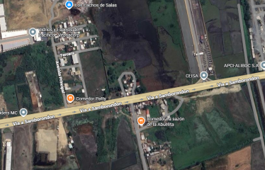 Se vende terreno de 10.000 m2 al pie de la vía a Samborondón, cerca de Dinatek.